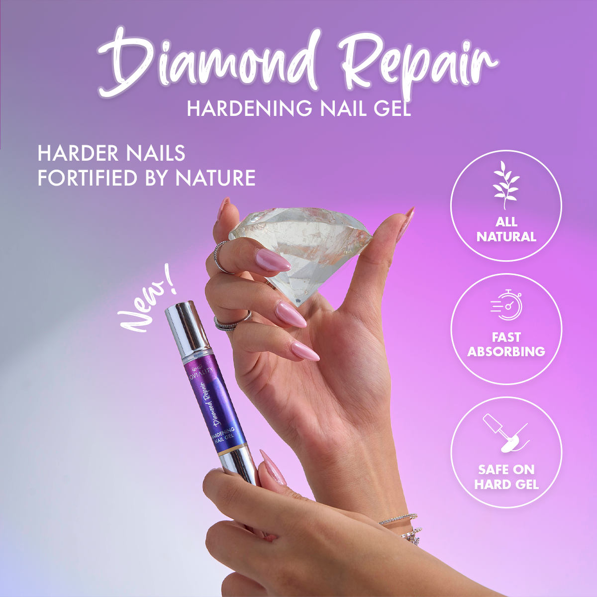 Diamond Repair - Hardening Nail Gel - Joviality-eg