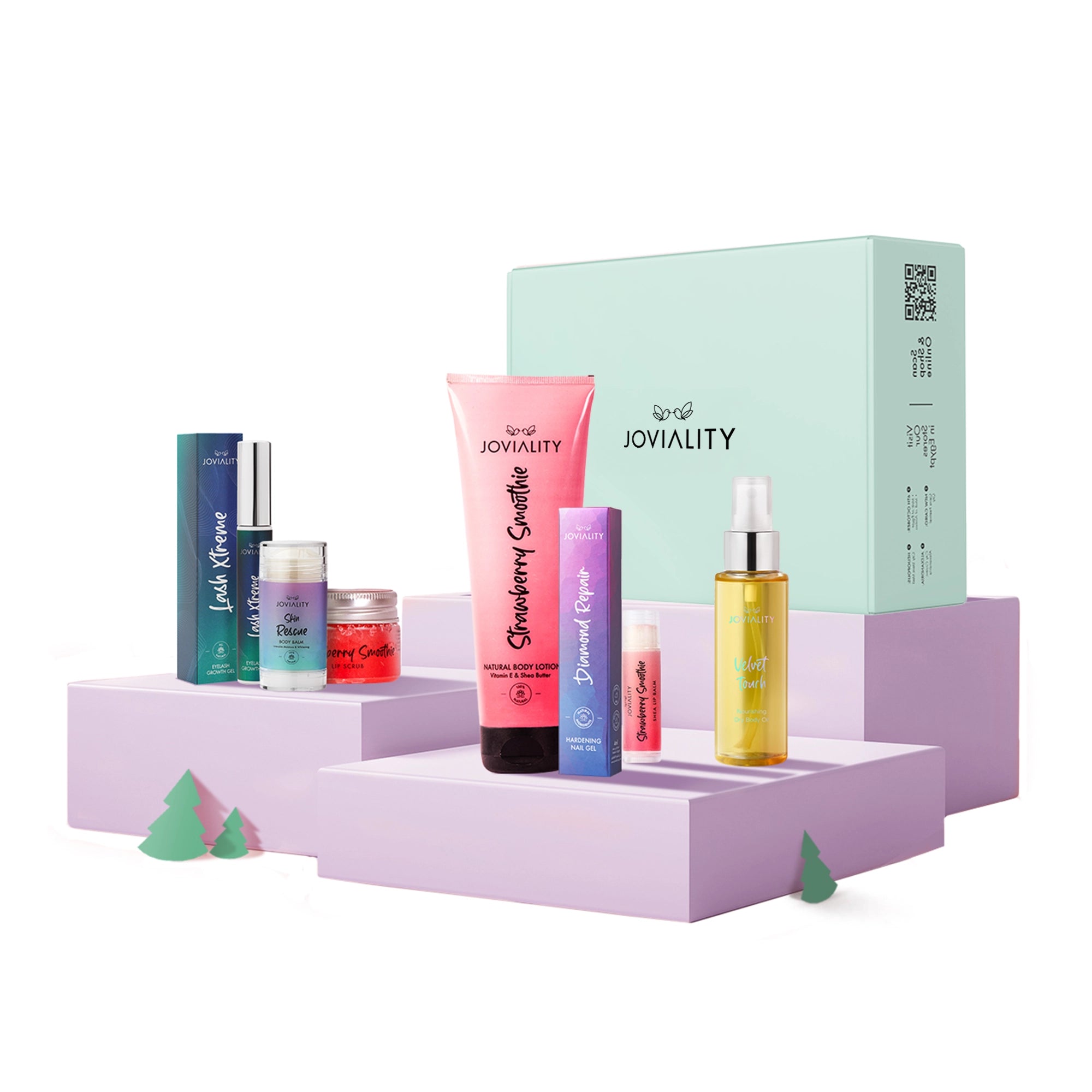 Winter Glow Xmas Gift set - Strawberry Smoothie - Joviality-eg