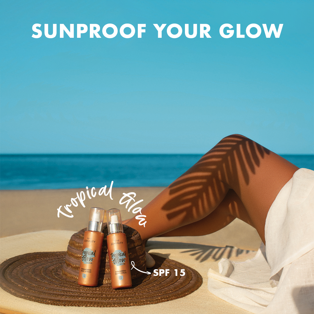 Tropical Glow Shimmering Lotion SPF 15- Bronze - Joviality-eg