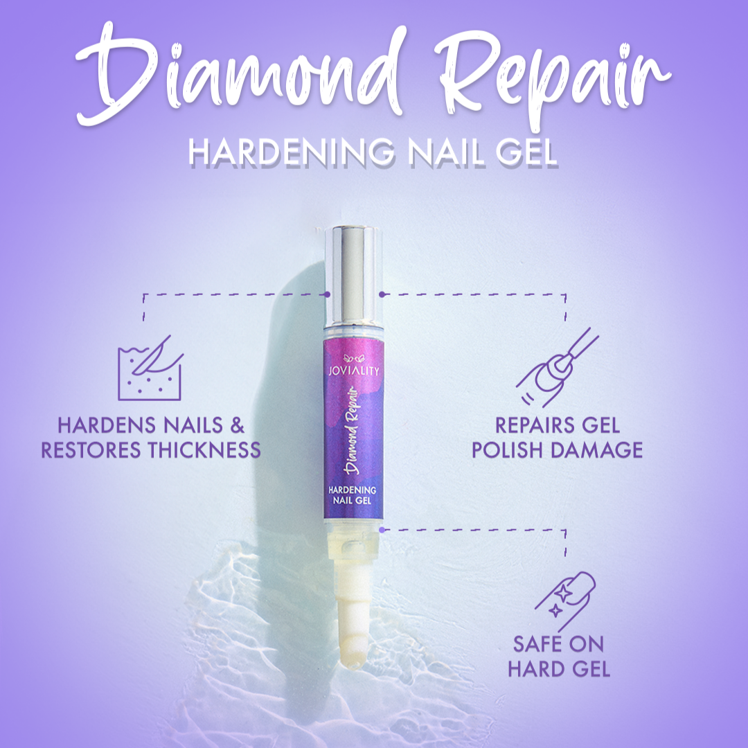 Super Nails Duo(Diamond Repair Hardening Nail Gel+Strong N' Long Nail & Cuticle Oil ) - Joviality-eg