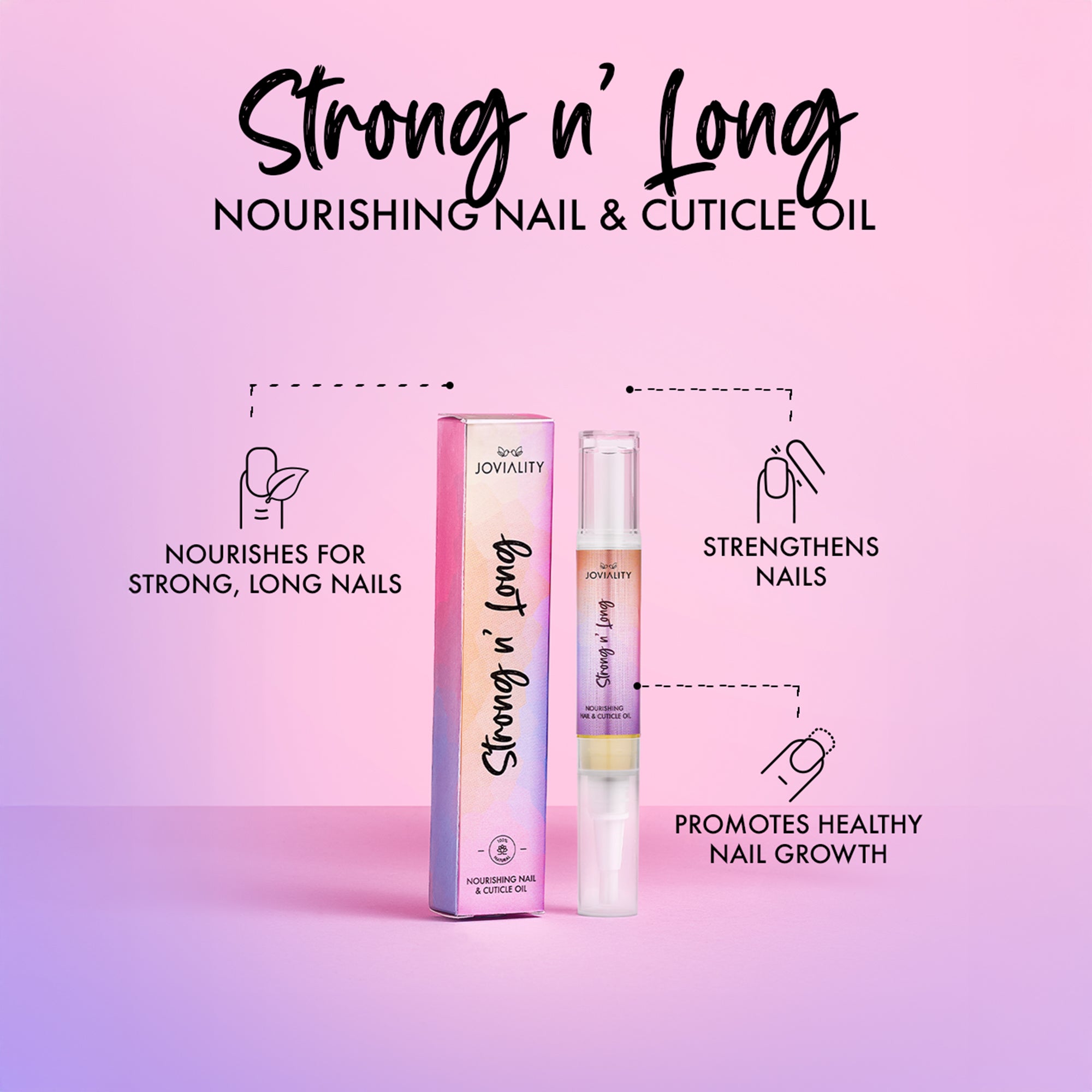 Super Nails Duo(Diamond Repair Hardening Nail Gel+Strong N' Long Nail & Cuticle Oil ) - Joviality-eg