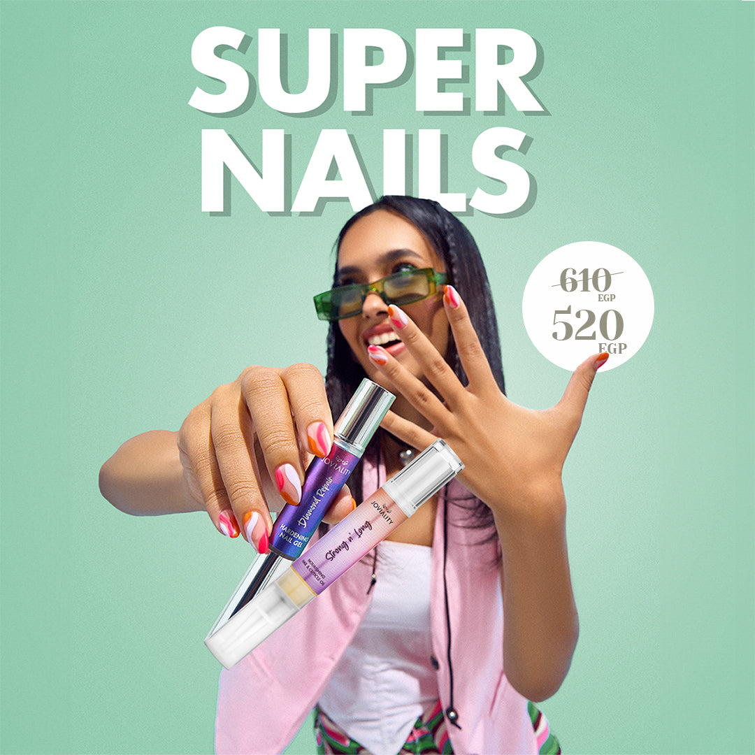 Super Nails Duo(Diamond Repair Hardening Nail Gel+Strong N' Long Nail & Cuticle Oil ) - Joviality-eg