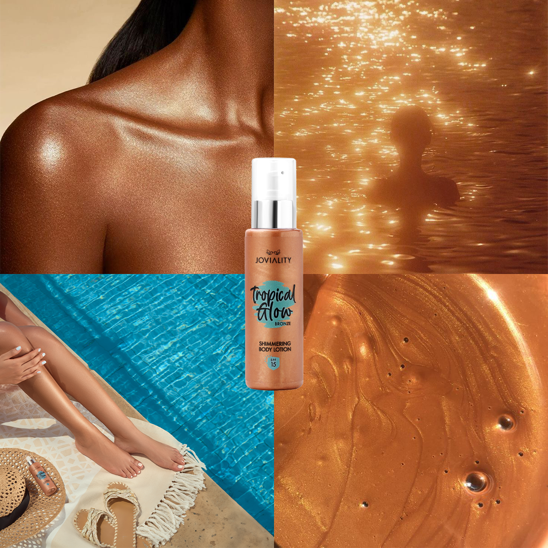 Tropical Glow Shimmering Lotion SPF 15- Bronze - Joviality-eg