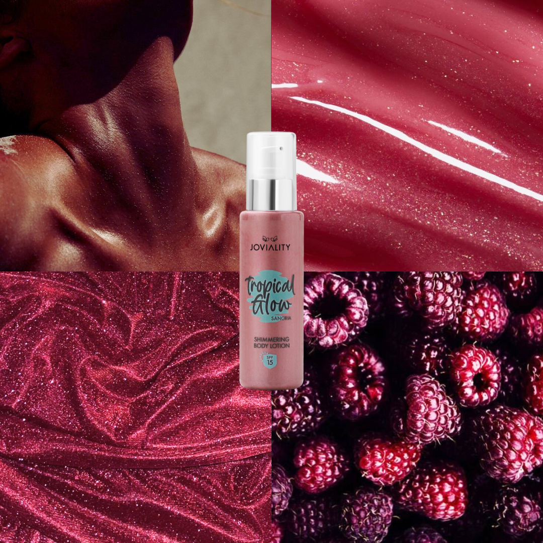 Tropical Glow Shimmering Lotion SPF 15- Sangria - Joviality-eg