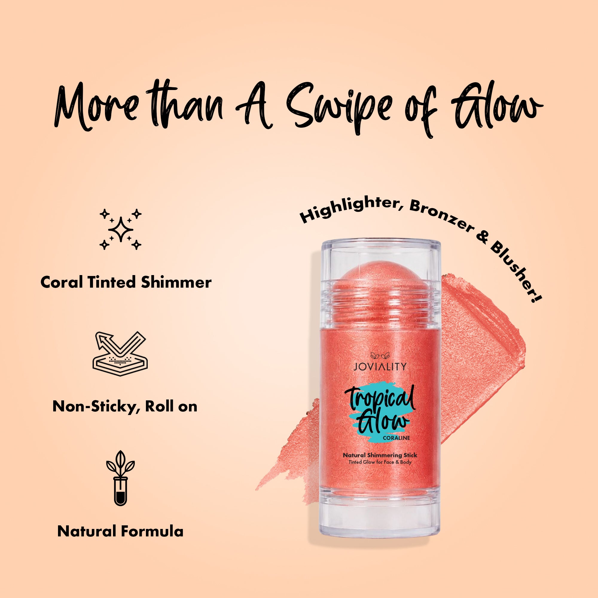 Coraline- Tropical Glow Shimmering Stick