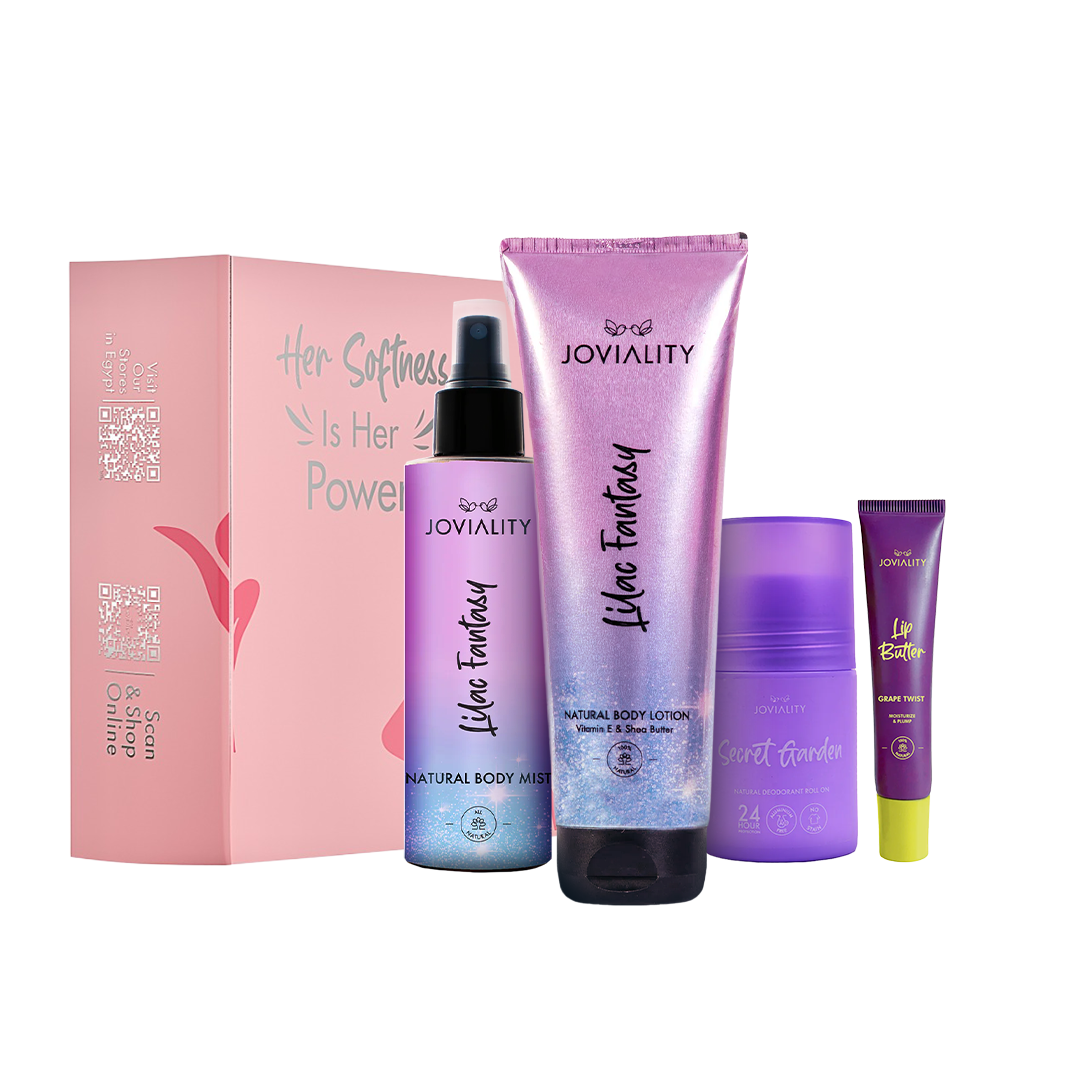 Garden Fantasy Gift Set(Softness Box+Lip Butter Grape Twist+Lilac Fantasy Lotion240ml+Body Mist Lilac Fantasy+Deodorant Secret Garden)
