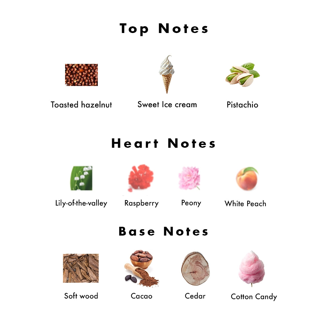 Natural Shimmering body mists - Pistachio Glaze - Joviality-eg