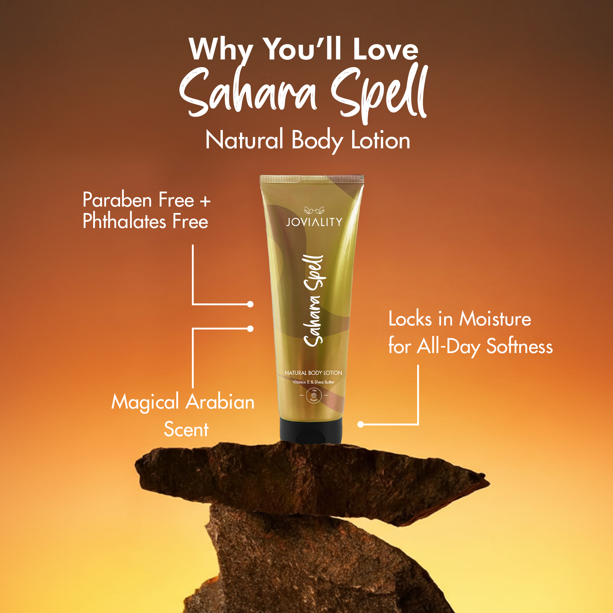Natural Body Lotion - Sahara Spell - Joviality-eg