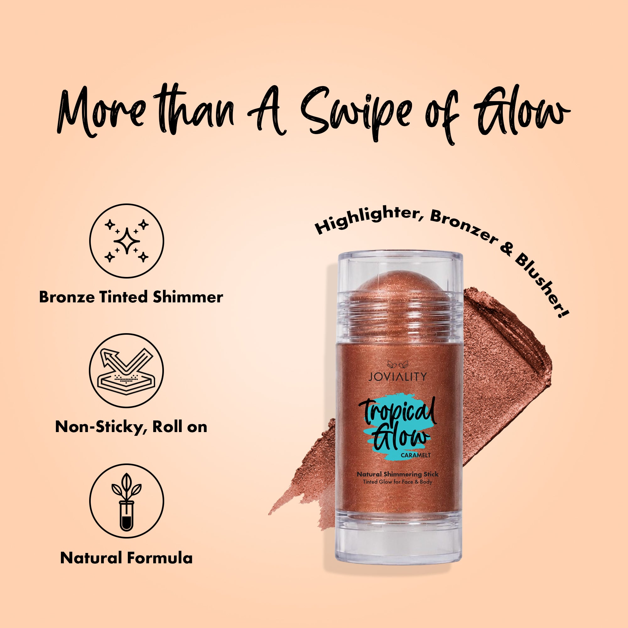 Caramelt- Tropical Glow Shimmering Stick - Joviality-eg