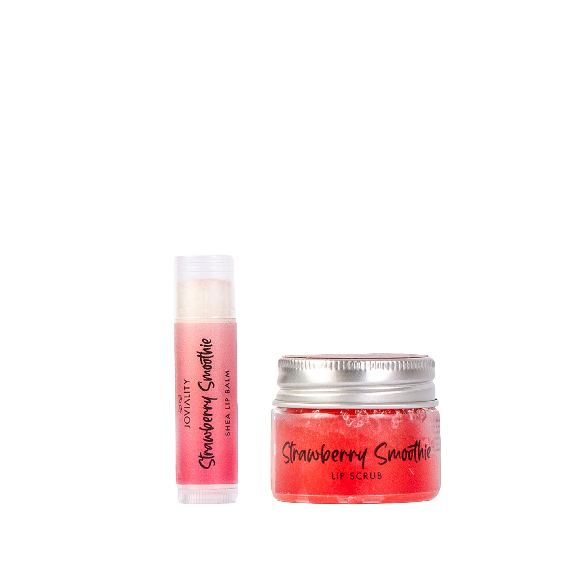Pucker Up! Strawberry Smoothie - Lip Care Set ( Lip Balm + Lip Scrub )