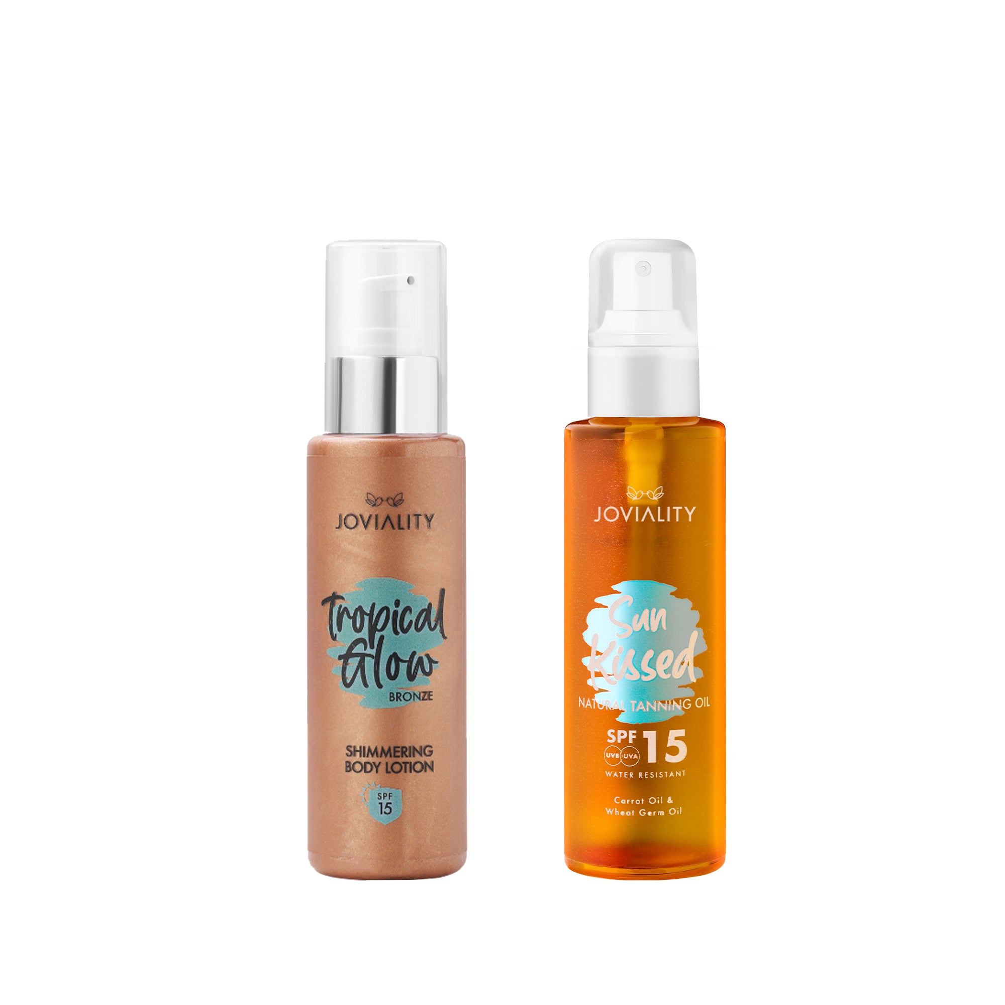 Protection Duo (SunKissed Tanning Oil + Tropical Glow Shimmering Lotion SPF15)