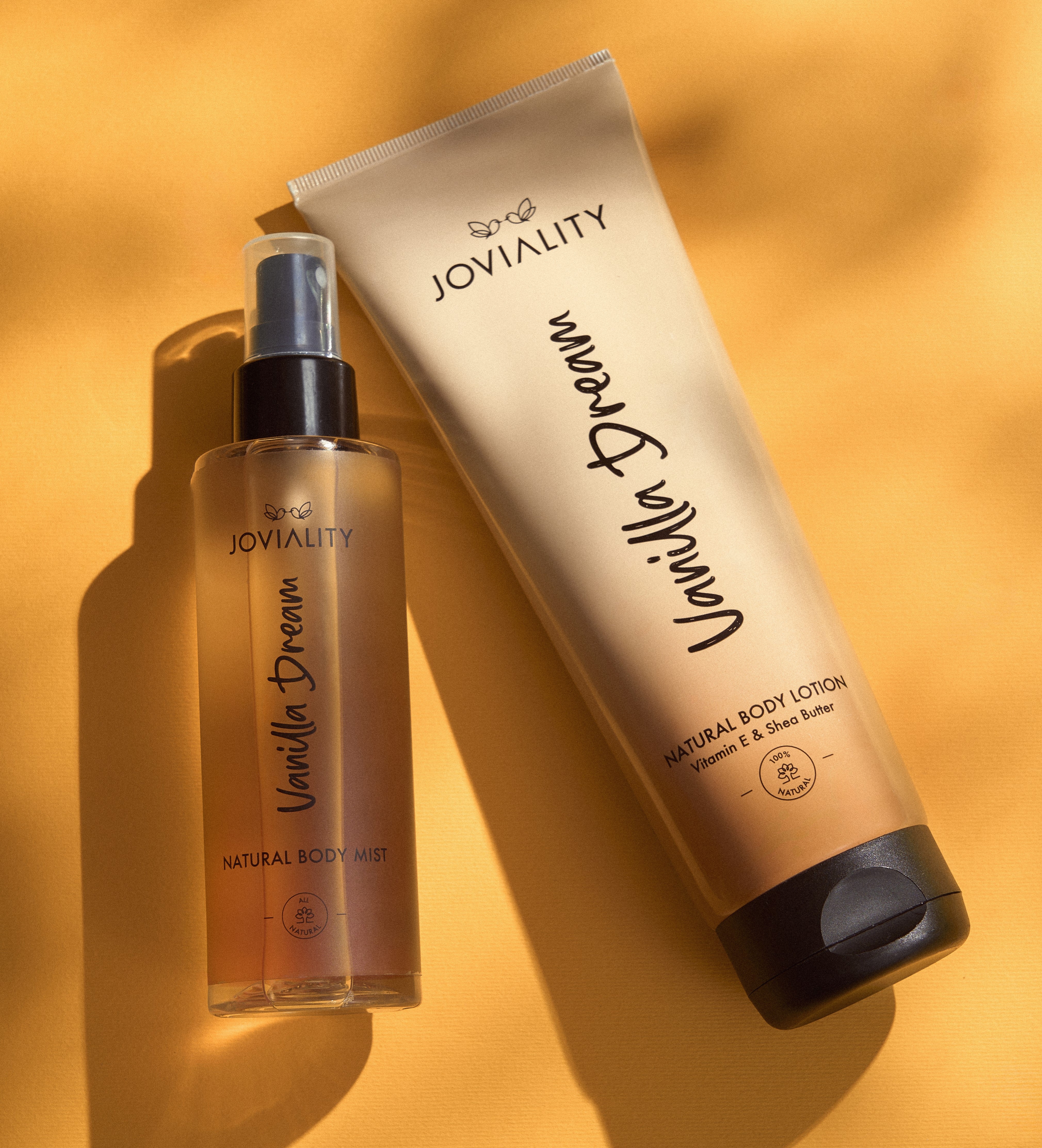 vanilla orange scent, vanilla dream, natural ingredients, 100% natural, joviality egypt, international, body lotion, fresh scent