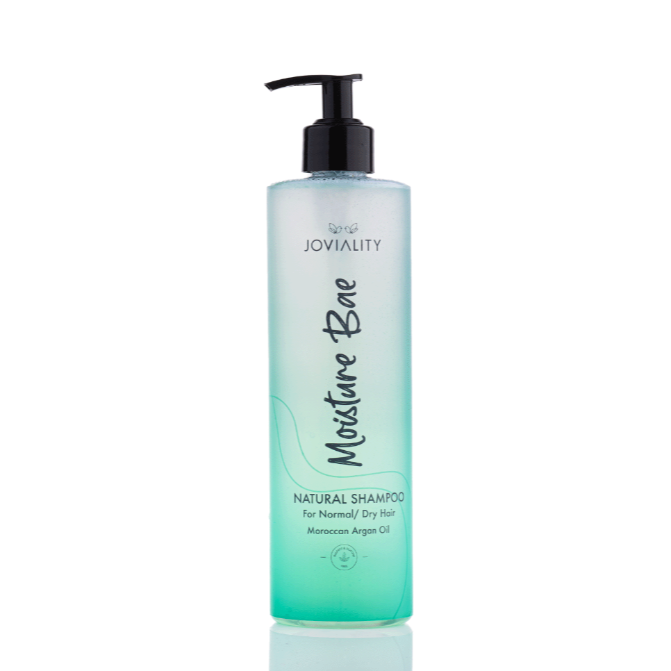 Moisture Bae, Natural shampoo, Joviality, 100% natural, all natural, normal hair, dry hair, frizzy hair, damaged hair, heat damage, silicone free, sulphate free, parabens free, pvp free, vegan, water-based light weight formula, shea butter, Moroccan argan oil, soft hair, shiny hair, antioxidants, healthy scalp, egypt, international, moisturize, hydrates hair, restore, nourish, nurtureyournature, definition