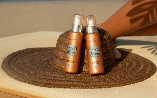 Natural Shimmering Lotions with SPF