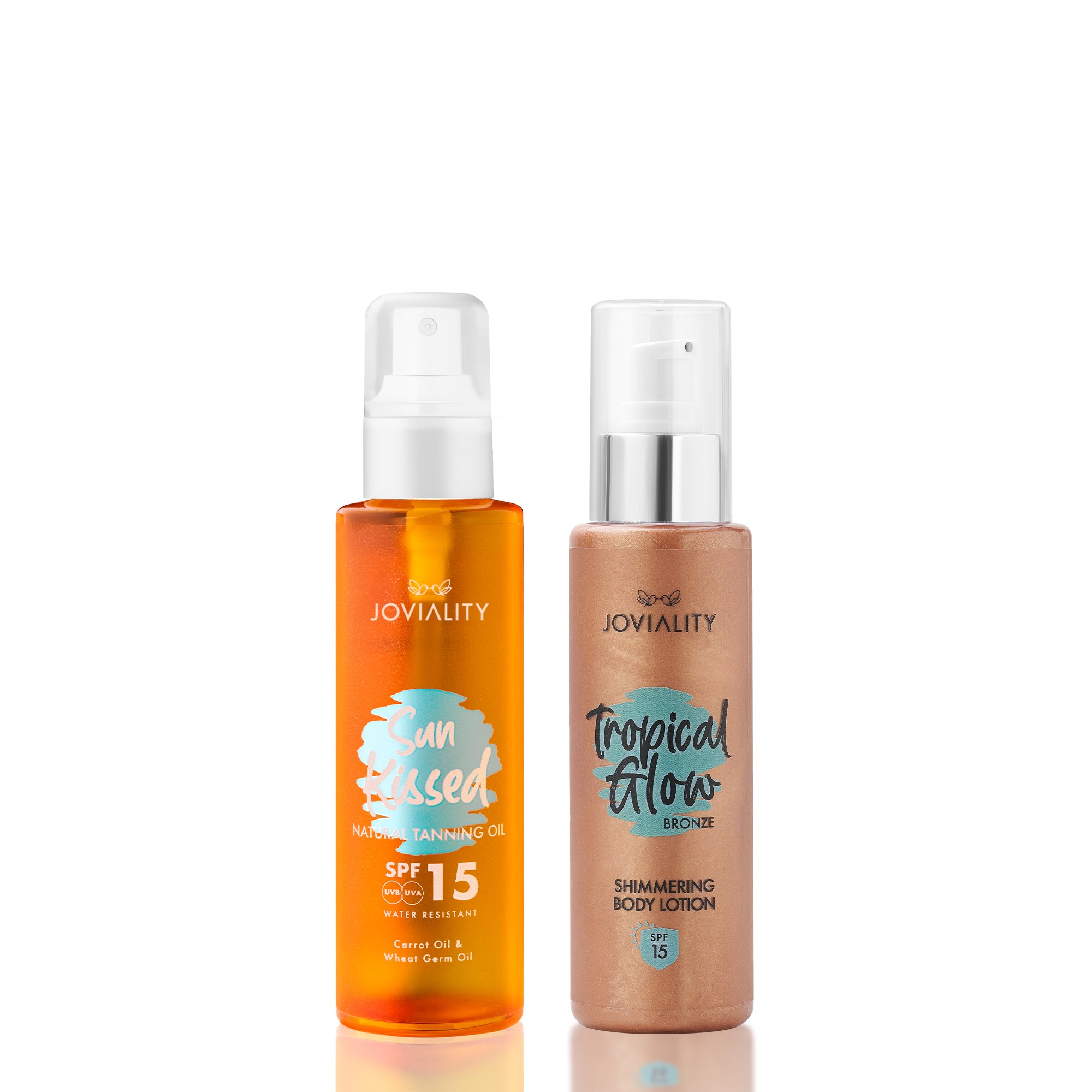 Protection Duo (SunKissed Tanning Oil + Tropical Glow Shimmering Lotion SPF15)