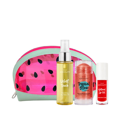 Glow Chaser Bundle- FREE Watermelon Pouch-Velvet Touch Dry Oil