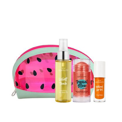 Glow Chaser Bundle- FREE Watermelon Pouch-Velvet Touch Dry Oil