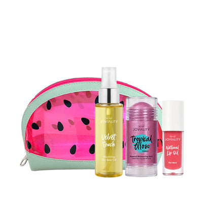Glow Chaser Bundle- FREE Watermelon Pouch-Velvet Touch Dry Oil