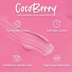 Natural Roll On Deodorant - CocoBerry - Joviality-eg