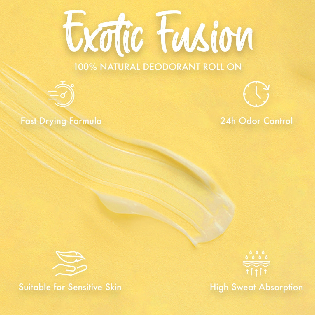 Natural Roll On Deodorant - Exotic Fusion