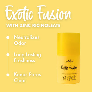 Natural Roll On Deodorant - Exotic Fusion - Joviality-eg