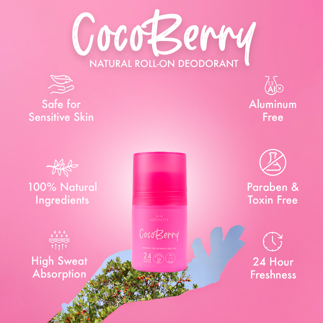 Natural Roll On Deodorant - CocoBerry