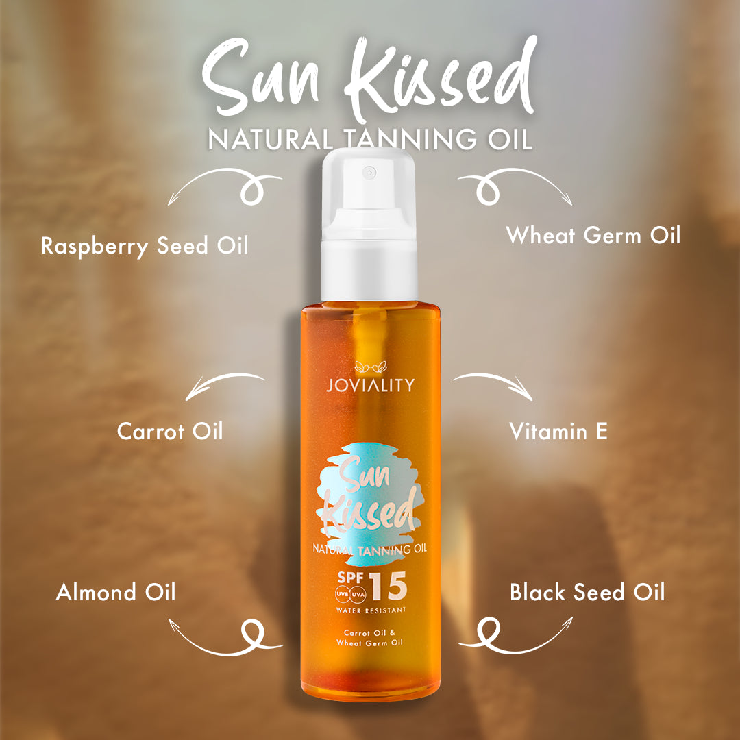 SunKissed - Natural Tanning Oil SPF15 - Joviality-eg