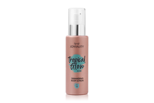 Tropical Glow Shimmering Lotion SPF 15- ROSE - Joviality-eg