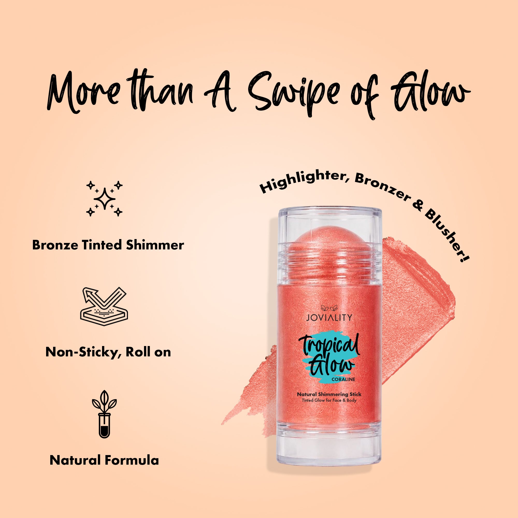 Coraline- Tropical Glow Shimmering Stick
