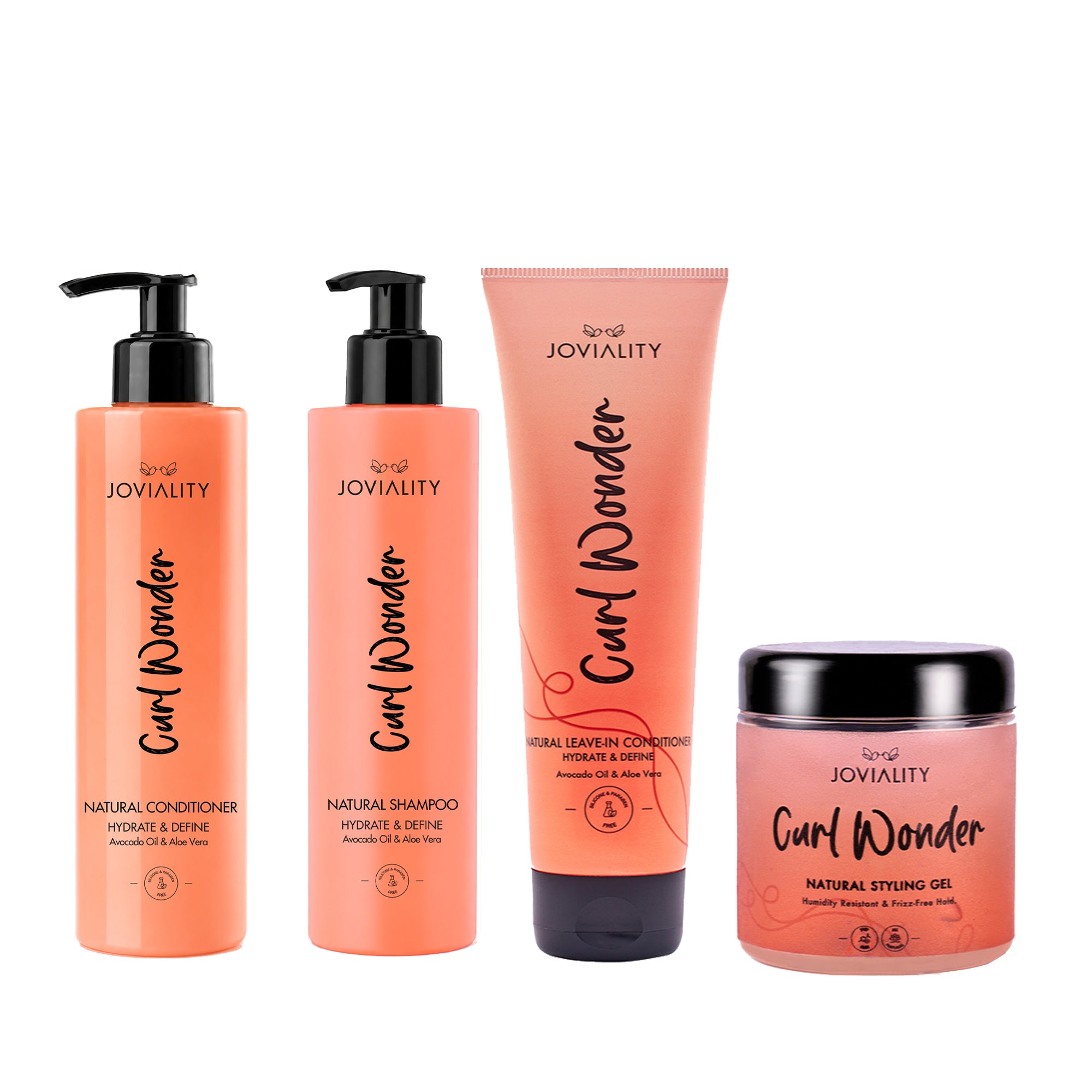 Curl Wonder - Styling Essentials Kit(CW shampoo + conditioner + Leave In 240ml+ Styling Gel)