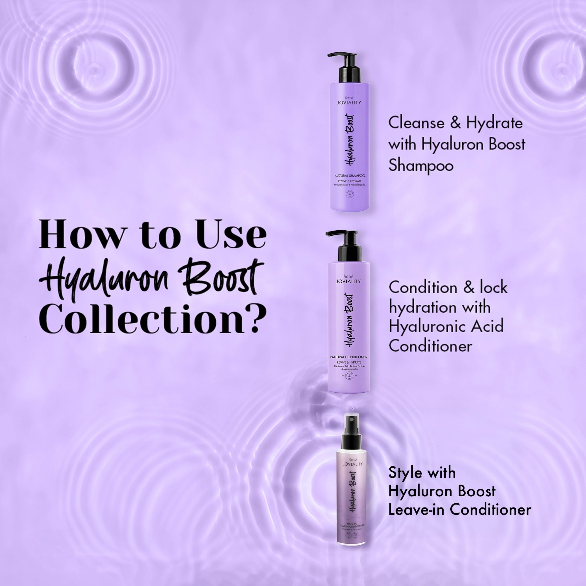 Hyaluron Boost Starter Kit-Shampoo + Conditioner- - Joviality-eg