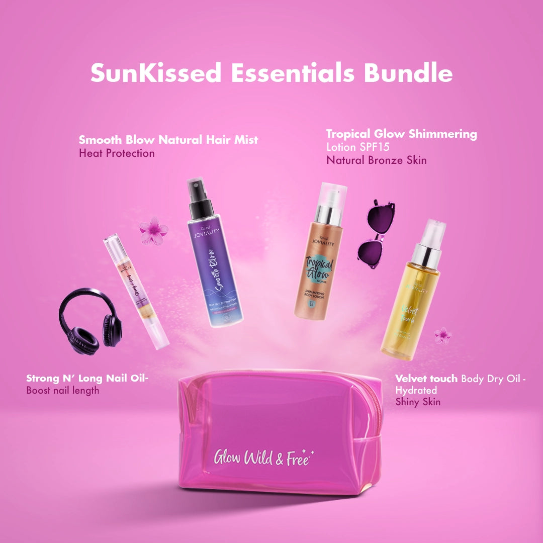 SunKissed Essentials Bundle with Pink Pouch