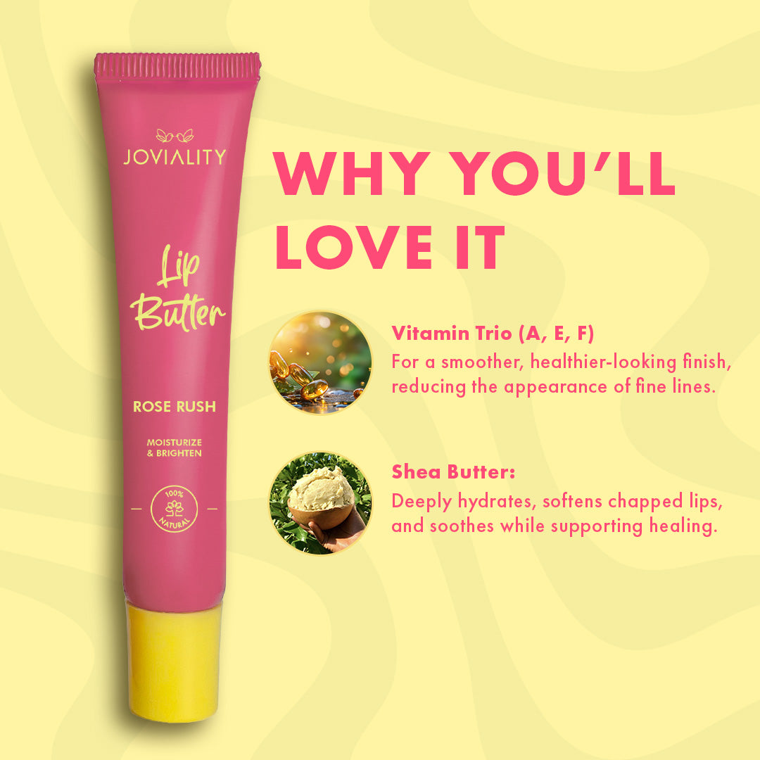 Rose Rush - Natural Lip Butter - Joviality-eg