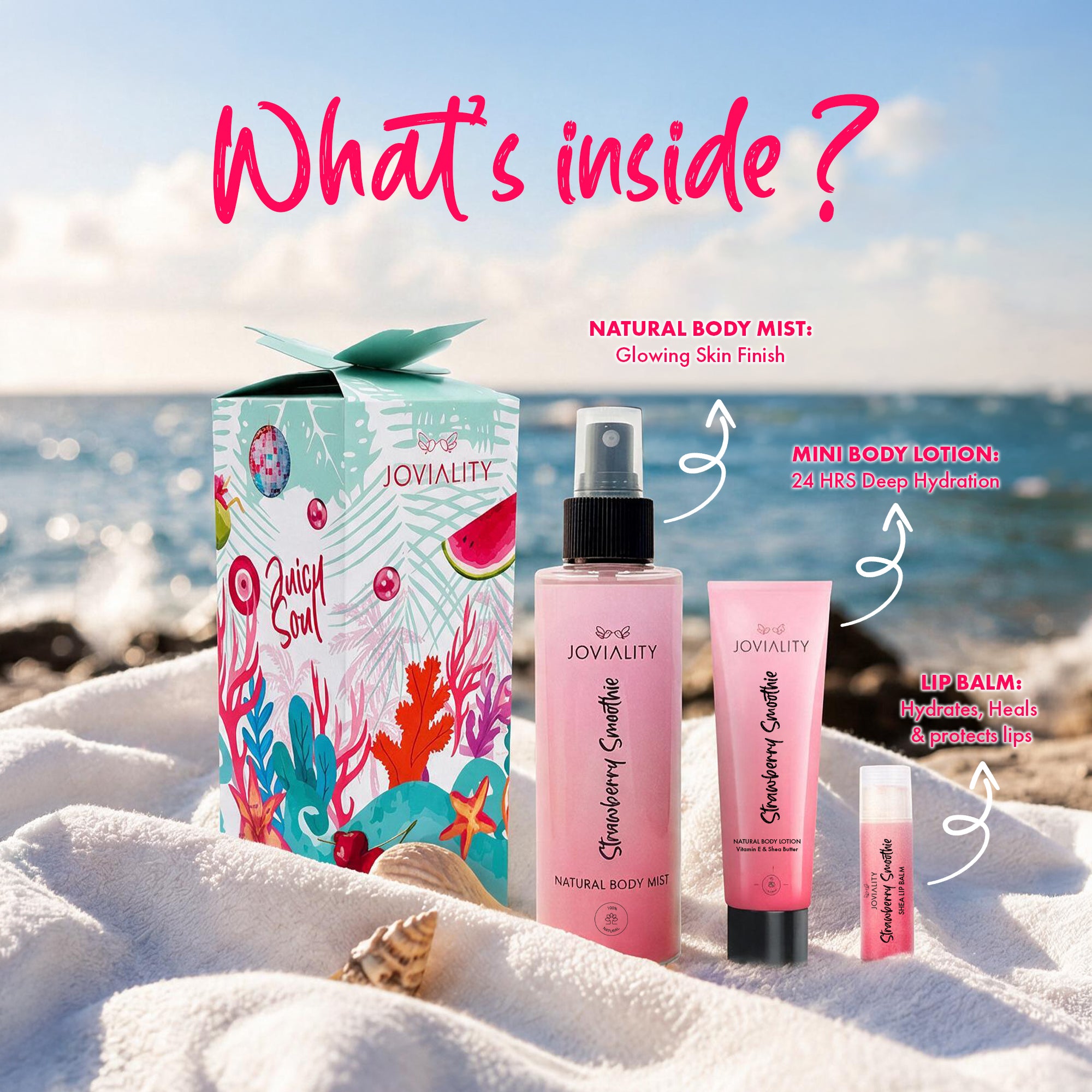 Drizzle - Gift Set (Summer Box + Mini Lotion + Lip Balm + Body Mist)