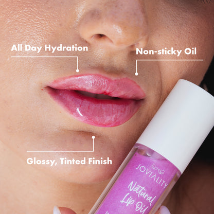 Strawberry Smoothie - Shimmering Natural Lip Oil - Joviality-eg