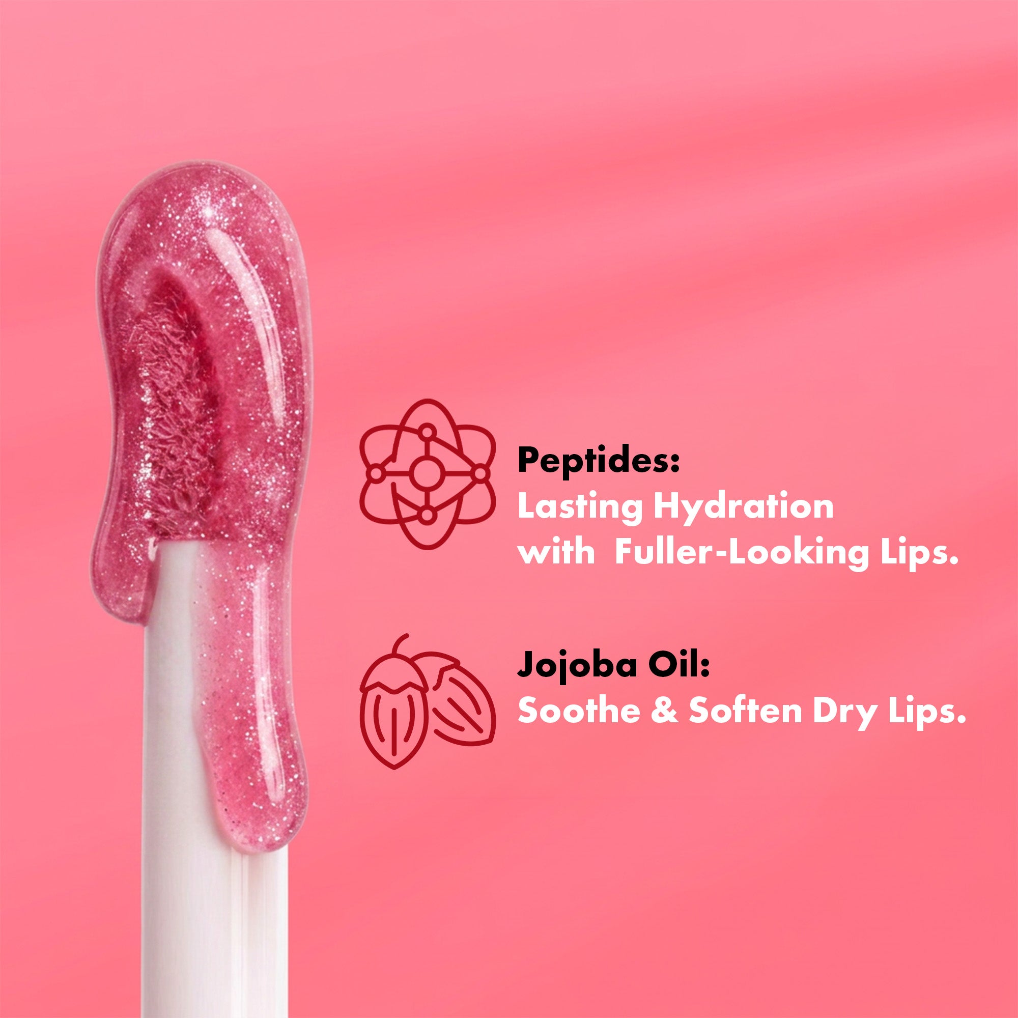 Strawberry Smoothie - Shimmering Natural Lip Oil - Joviality-eg
