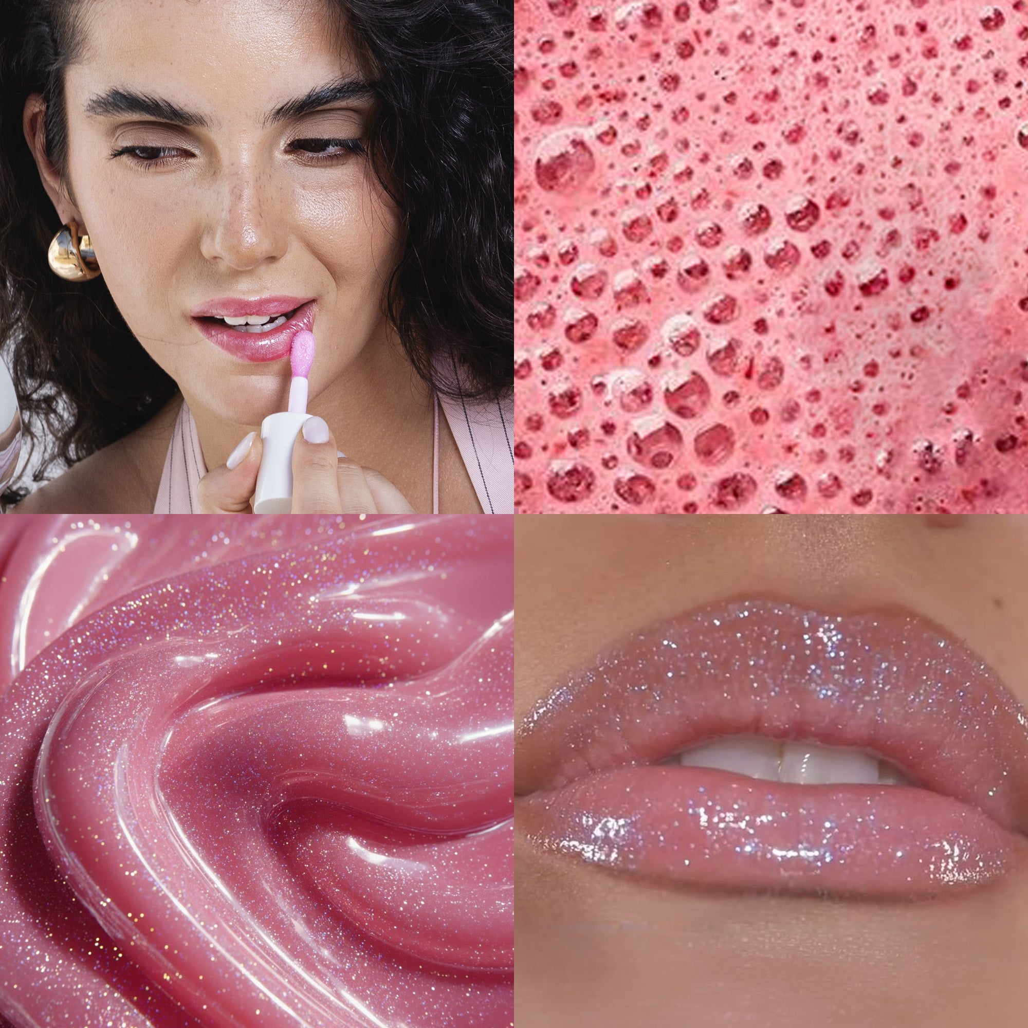 Strawberry Smoothie - Shimmering Natural Lip Oil - Joviality-eg