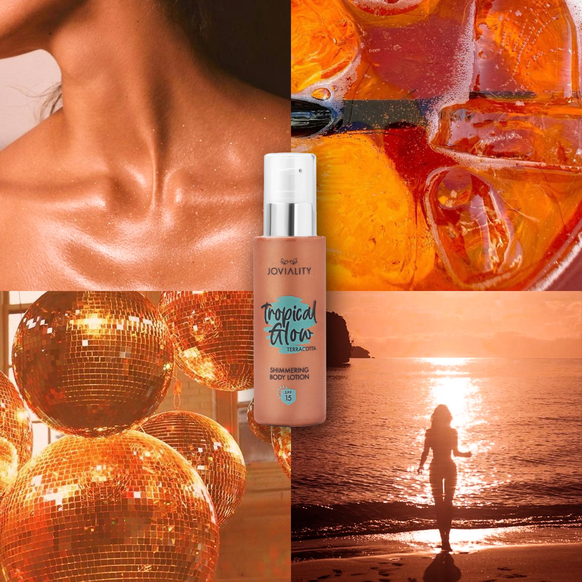 Tropical Glow Shimmering Lotion SPF 15- Terracotta - Joviality-eg
