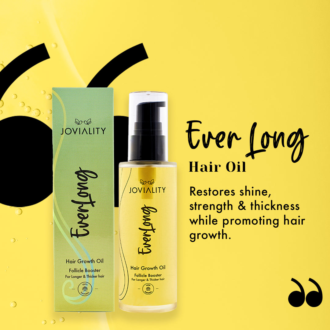 EverLong - Hair Oil - Joviality-eg, everlong hair oil, hair growth, hair follicles, joviality, egypt, thick hair, long hair, promotes growth, all natural , essential oils, no harmful chemicals